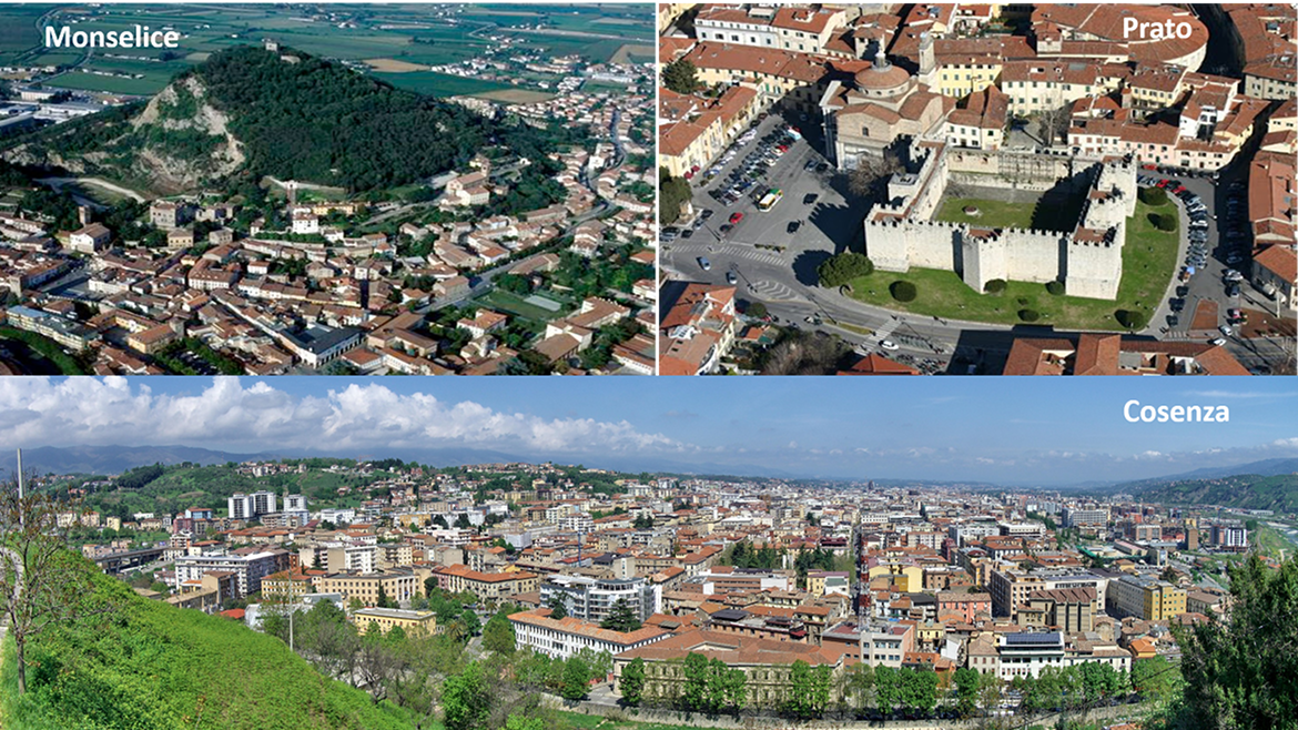 Immagini di Cosenza, Monselice e Prato