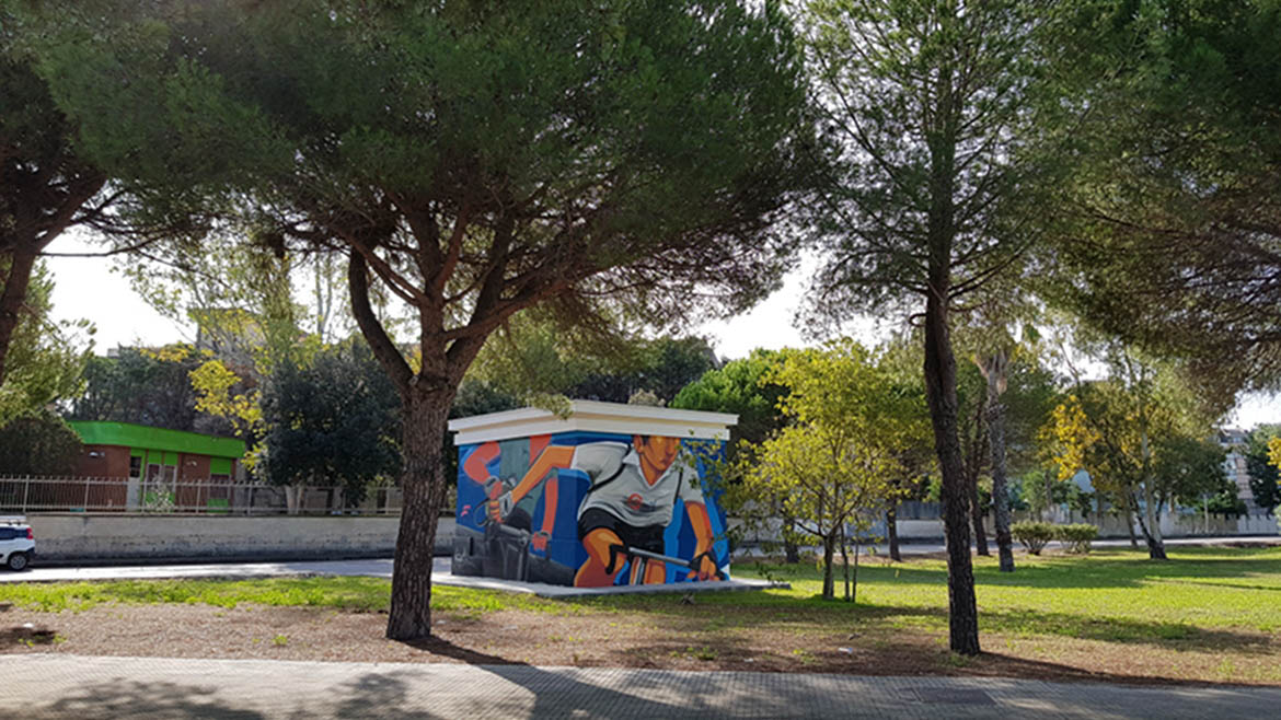 Immagini della cabina elettrica di Brindisi