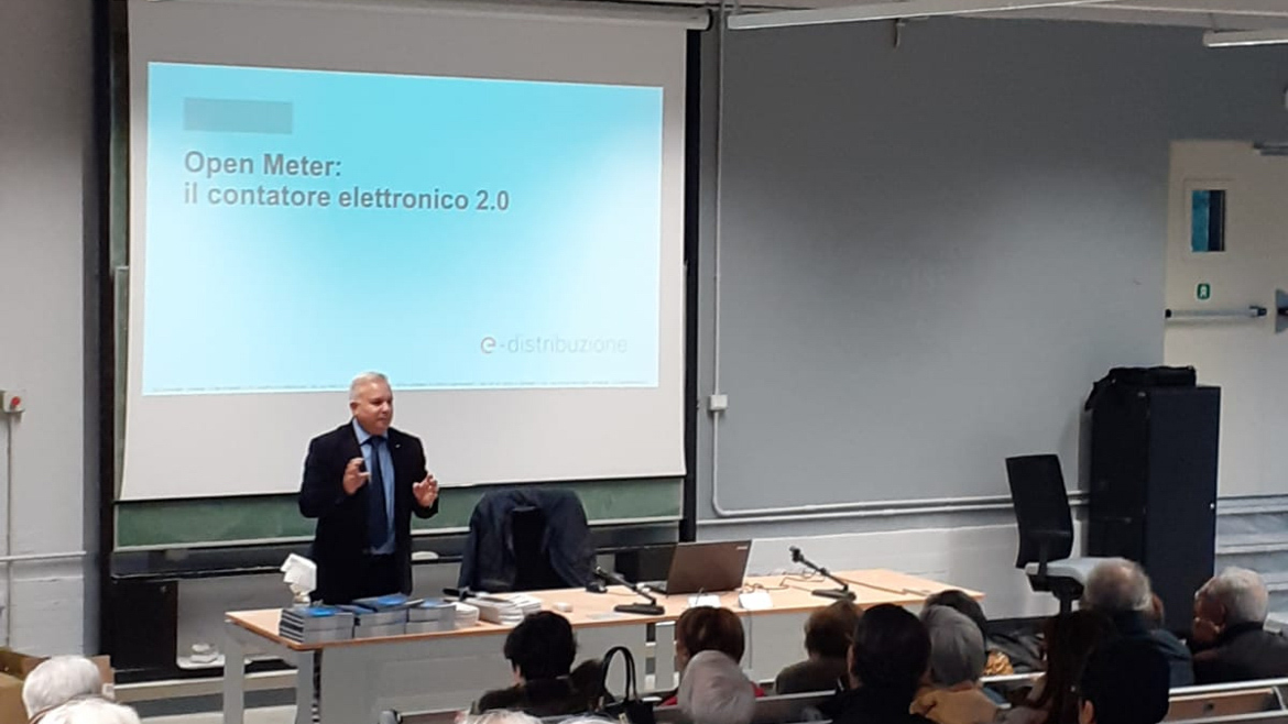 Foto della formazione fatta da e-distribuzione all'università di Sassari