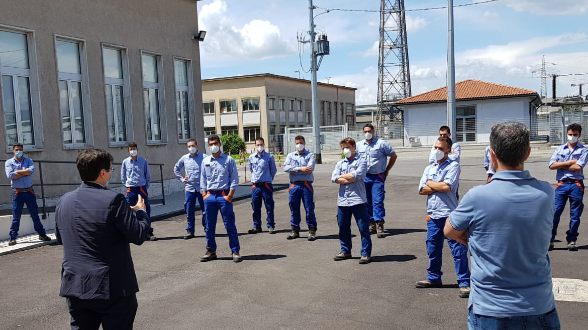 Immagini degli apprendisti durante la formazione nei centri di addestramento di Scorzé e Corsico