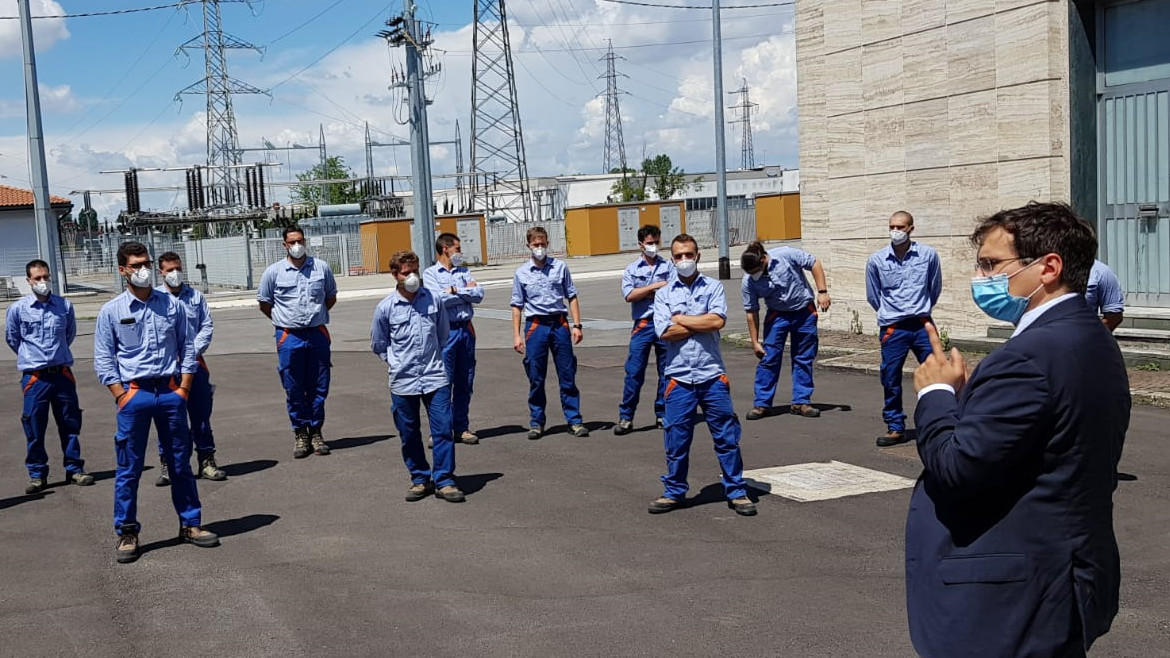 Immagini degli apprendisti durante il corso di formazione