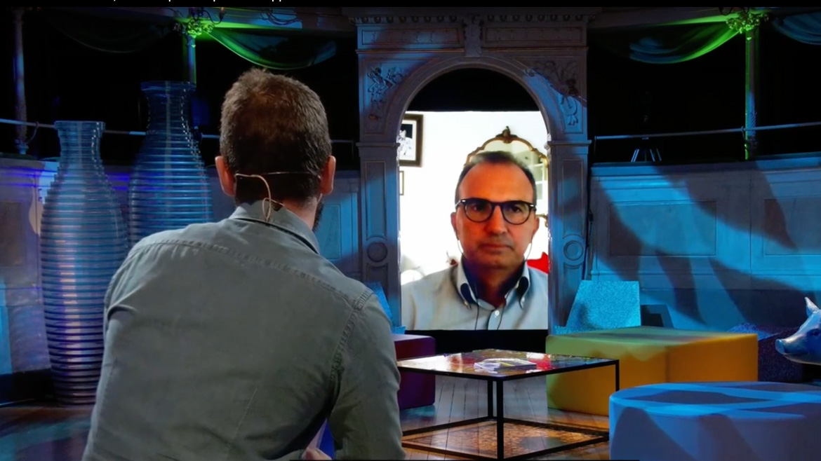 Immagini dell'intervista a Diego Pirolo