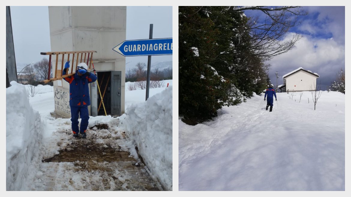 Foto di colleghi E-Distribuzione al lavoro
