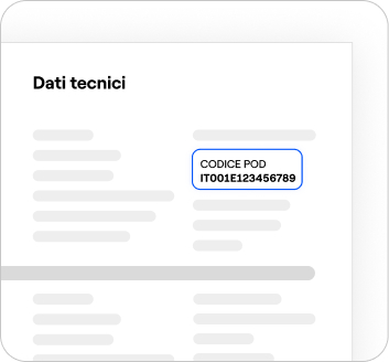 Codice POD sul contratto